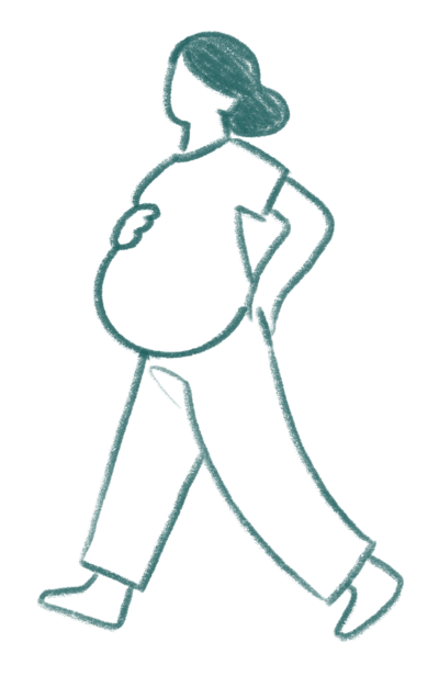 Illustration Schwanger - © GfG / Gruppe für Gestaltung Illustration Schwanger