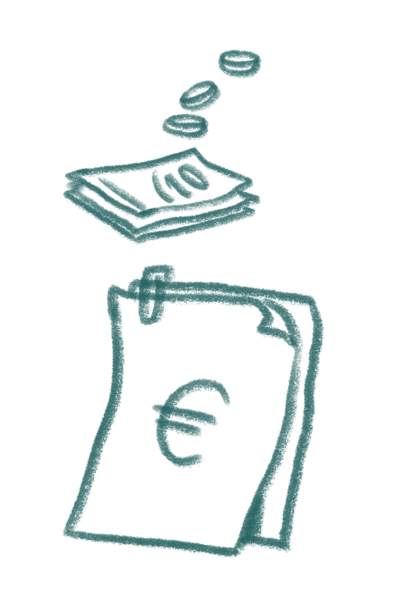 Illustration Geld - © GfG / Gruppe für Gestaltung Illustration Geld