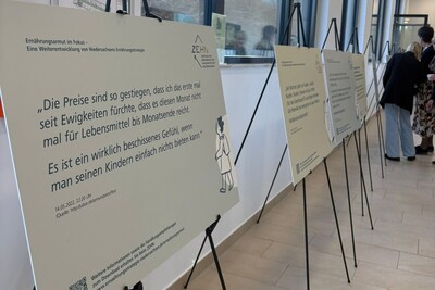 Wanderausstellung Zitate Ern&auml;hrungsarmut