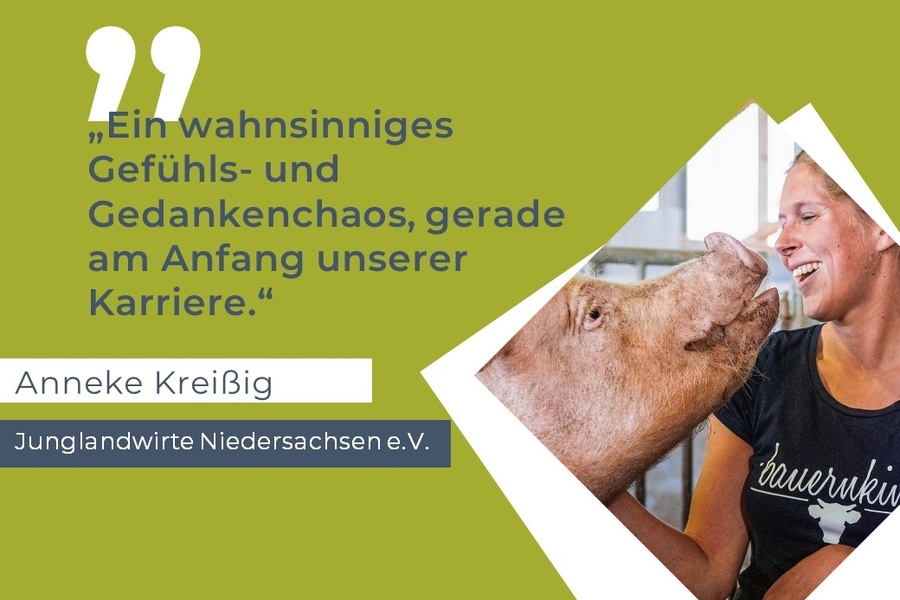 ALS SCHWEINEHALTERIN AUF DEM GEMÜSEACKER?