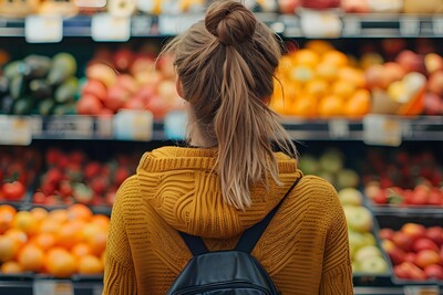 3:2 Frau vor Obstregal - © Anastasiia - stock.adobe.com 3:2 Frau vor Obstregal