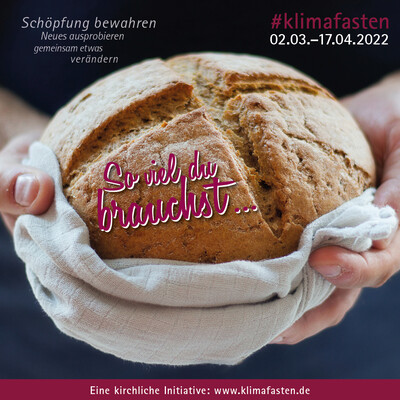 Aufruf zum Klimafasten - © frei Aufruf zum Klimafasten